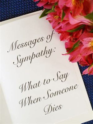 what to say on a sympathy card with flowers